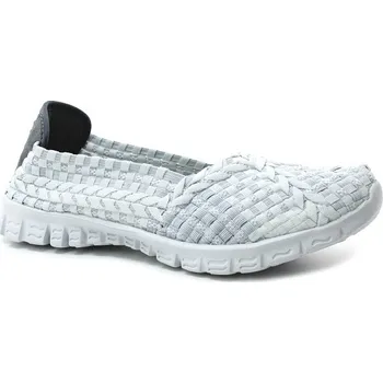 Dámské baleríny ROCK SPRING CARIOCA white knit, dámská obuv vel.38 (gumičková obuv )