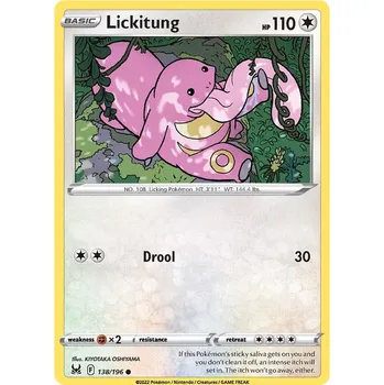 Karetní hra Pokémon TCG Lickitung 138/196