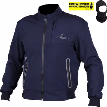 Moto bunda Pánská motocyklová softshellová bunda HUSAR textilní, modrá, velikost S