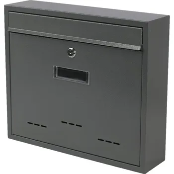 Poštovní schránka SATOS® Poštovní schránka RADIM V ocel 31×36 cm šedá strukturovaná 40426