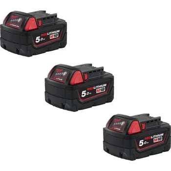 Milwaukee M18 B5 18 V 3x 5000 mAh