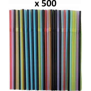 Plastová Brčka DAIK 500 ks