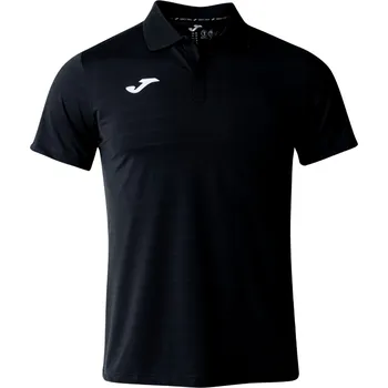 Pánská polokošile Joma Torneo Short Sleeve Polo Black Oblečení pánské: M