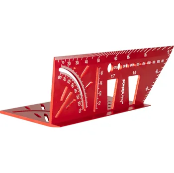 Úhloměr STREND PRO® Úhelník truhlářský pokosový ALU 3D PREMIUM 215×72×63 mm 30°-45°-60°-90°