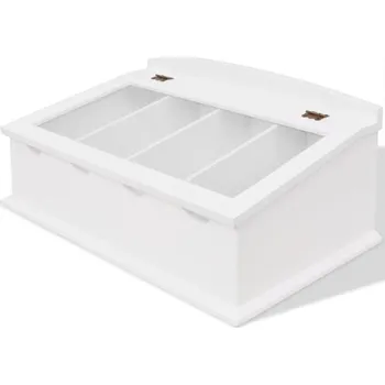 Odkapávač na nádobí vidaXL Zásobník na příbory MDF bílý, v barokním stylu [242645]