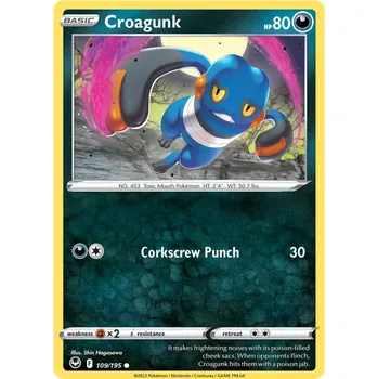 Sběratelská karetní hra Pokémon TCG Croagunk 109/195 - Reverse Holo