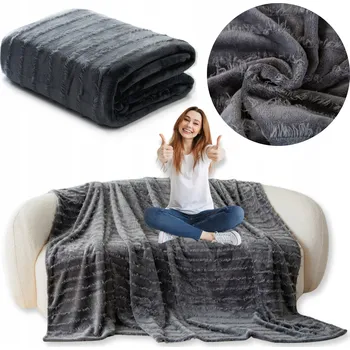 Prostěradlo Deka 160x200 Mikrovlákno s Třásněmi Přehoz Dekorativní na Postel Yolanda