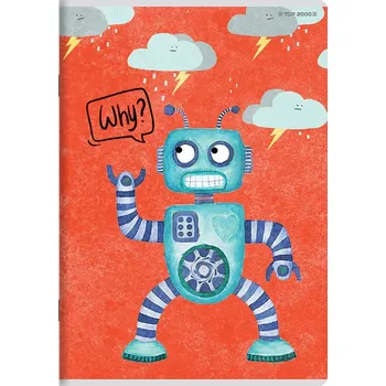 Sešit Sešit A5, linkovaný (3 linky), TOP-2000, 16 listů