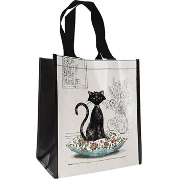 Taška BUG ART Kočka na polštáři, 27 x 30 cm (Taška s kočkou, kočky)