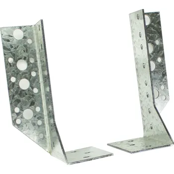 Tesařské kování MTR® Třmen trámový dělený vnější Zn 140×80×45 mm, 2,0 mm