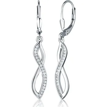 Náušnice Náušnice JVD SVLE2517XJ6BI00 stříbrné