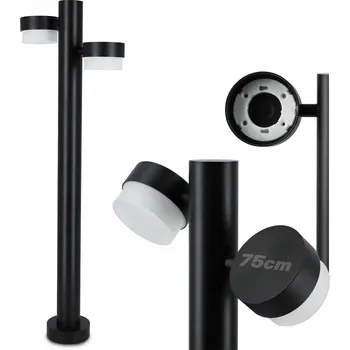 Venkovní osvětlení Osvětlovací sloupek kulatý Smartled GX53 75 cm černý