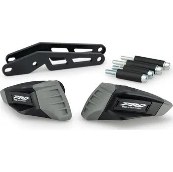 Rám pro motocykl Puig Pádové protektory rámu PUIG PRO 2.0 21982N černý s šedou gumou