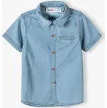 Minoti Košile chlapecká džínová s krátkým rukávem, Minoti, horizon 7, vel. 110/116