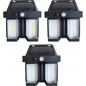 Venkovní osvětlení Solární lampa LED s pohybovým senzorem - Venkovní nástěnné svítidlo, 2 ks