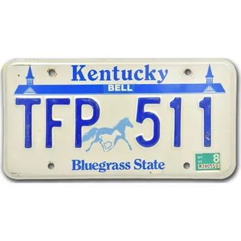 Plechová cedule Americká SPZ Kentucky Horse Bluegrass State