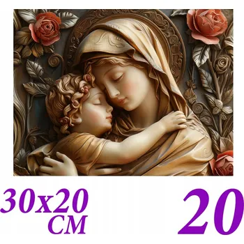 Obraz Puzzle Marie Devotional 20 dílků 21x29,7 cm Kostel Panny Marie Č. 5