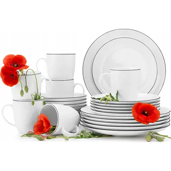 Talíř Jídelní a kávová souprava Waza Boss 24 ks