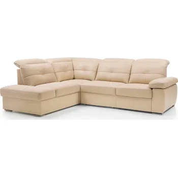 Sedací souprava Kožená rohová rozkládací sedací souprava LIMA 2 Levý roh plocha spaní 193x120