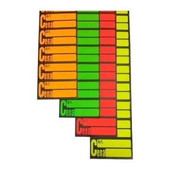Speciální papír Samolepicí cenovky na pásku, 100 etiket - ČERVENÉ