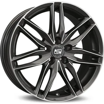 Alu kolo Alu disk MSW AVANTGARDE MSW 24 6.5x15, 4x100, 63.4, ET37 MATT GUN METAL FULL POLISHED (MGMFP)