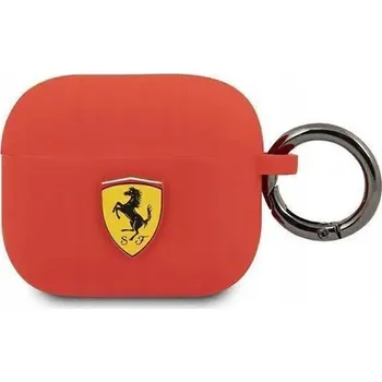 Příslušenství pro sluchátka Pouzdro na sluchátka Ferrari FEA3SILRE pro AirPods 3 červené
