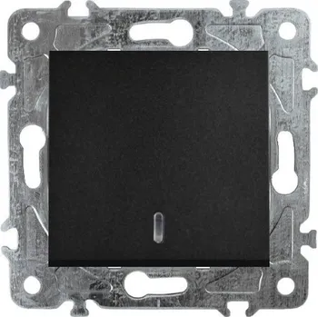 vypínač Elhard Royal YK1382B tlačítko, s LED, černé