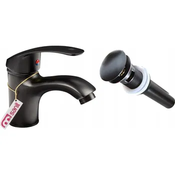 Vodovodní baterie Stojánková umyvadlová baterie Msanit černá