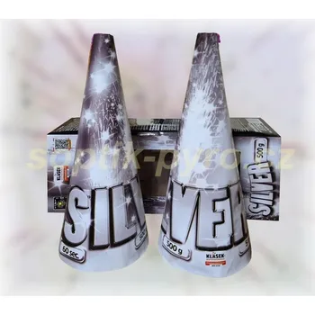 Zábavní pyrotechnika fontána Vulkán 500 - silver (balení 2 kusy) (zábavní pyrotechnika kategorie F3 (prodejné od 21 let))