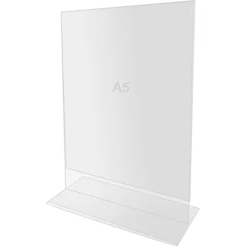 Stojan na letáky A5 oboustranný informační na menu plexi formát A5