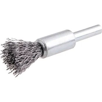 Příslušenství k brusce FESTA® Rotační kartáč koncový vlnitý drát ocel 12 mm do vrtačky 22058