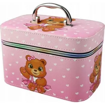 Školní kufřík Kufřík se zipem a zrcátkem, velikost M, motiv:mávající medvědice, 21x14x13cm