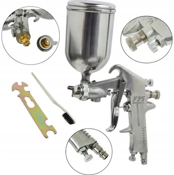 Stříkací pistole Lakýrnická pistole 1,5 mm 300 ml 3-5 bar pro lakování