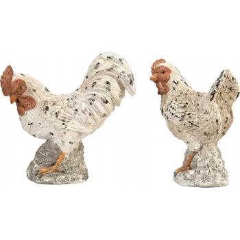 Velikonoční dekorace VELIKONOČNÍ FIGURKA KOHOUT SLEPICE dekorace na Velikonoce 2 ks