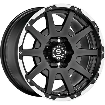 Alu kolo Alu disk SPARCO DAKAR 8.5x17, 6x139,7, 106.1, ET25 MATT BLACK LIP POLISHED+RIVETS