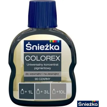 barva na zeď ŚNIEŻKA® COLOREX univerzální pigmentový koncentrát Odstín (barva): 90 černý, Balení: 100 ml