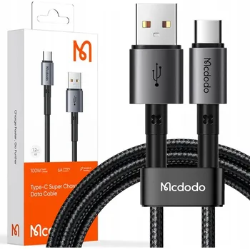 Datový kabel USB-C kabel Mcdodo CA-3591, 100W, 1.8m (černý)