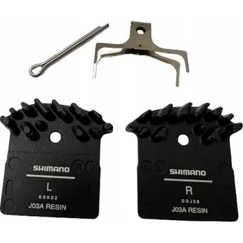 Brzda na kolo Brzdové destičky Shimano J04C kotoučové organické černé MTB