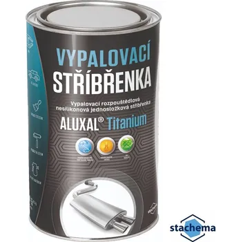 barva na zeď ALUXAL® TITANIUM Vypalovací rozpouštědlová nesilikonová stříbřenka jednosložková Hmotnost: 1 kg