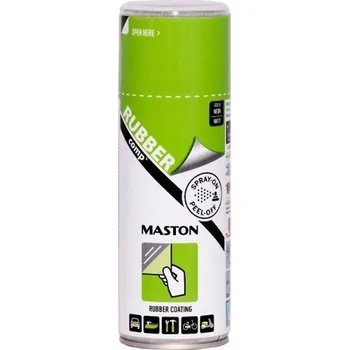 Barva ve spreji MASTON® RUBBERcomp® Barevný snímatelný gumový nástřik ve spreji Odstín (barva): Neon Green, Velikost balení: 400 ml, Stupeň lesku: mat