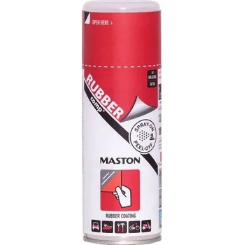 Barva ve spreji MASTON® RUBBERcomp® Barevný snímatelný gumový nástřik ve spreji Odstín (barva): Red / RAL 3020, Velikost balení: 400 ml, Stupeň lesku: hedvábný mat