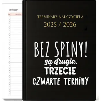 Kalendář Knižkový kalendář pro učitele 2025 A5 FunnyCase černý