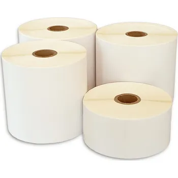 Speciální papír Termoetikety SADA 4 ROLE samolepicí kurýrní štítky cenovky