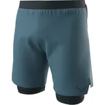Pánské běžecké kraťasy Dynafit ALPINE PRO 2IN1 SHORTS - modrá XXL