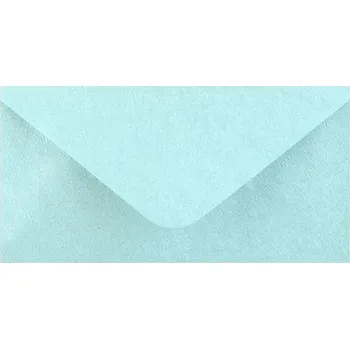 Obálka Obálka DL 11,2x21,9 cm metaická s ražbou, mentolová