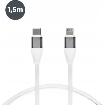 Datový kabel Kabel Contact USB-C na Apple Lightning 1,5 m bílý