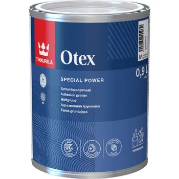 barva na zeď TIKKURILA® OTEX ADHESION PRIMER Barva základní, adhézní, bílá Velikost balení: 0,9 l, Stupeň lesku: mat