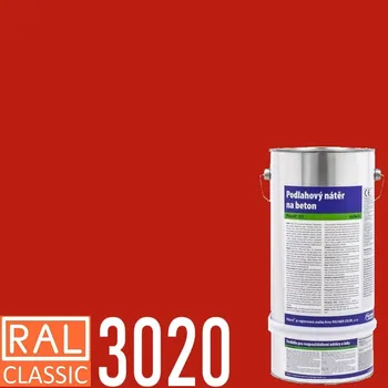 barva na beton POLYCOL® 301-560 epoxidový nátěr, sada 6 kg, RAL 2009 Odstín (barva): RAL 3020 - dopravní červená