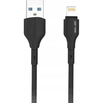Datový kabel Kabel Beline USB - Apple Lightning 1 m černý
