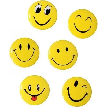 Odznak smile 3cm žlutý 40ks